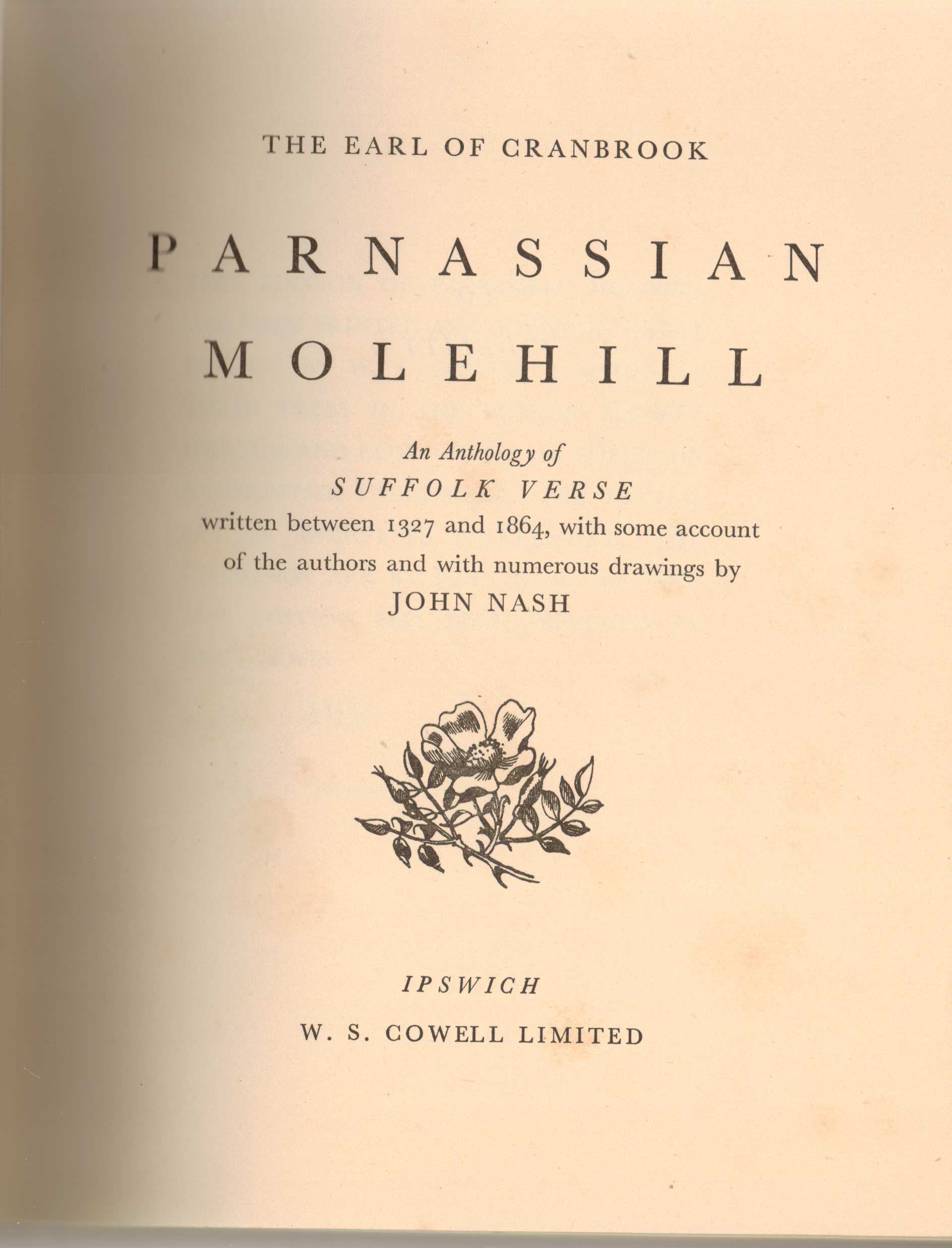 image for parnassian molehill : an anthology of suffolk verse