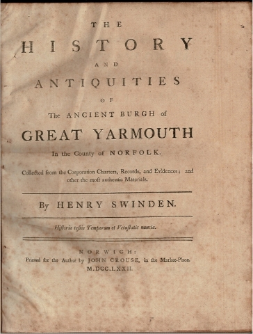 yarmouth collected norfolk antiquities burgh charters